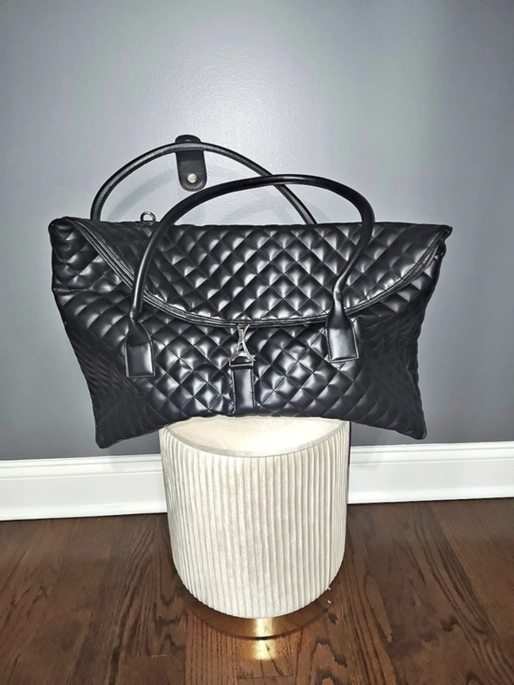 Maniere De Voir Quilted Weekend bag